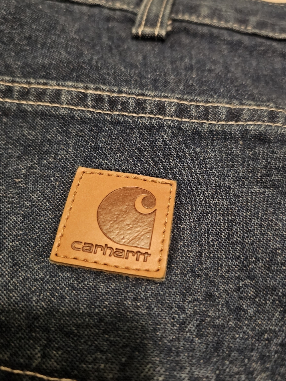 Carhartt Men's Dark Denim Relaxed Carpenter Jeans - Picture 3 of 9
